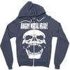 angry metal head Zipper Hoodie