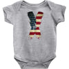 jake paul x american flag Baby Onesie