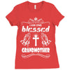 I Am One Blessed Grandmother Ladies Fitted T-Shirt