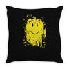 mud smiley face Throw Pillow