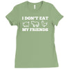 i don't eat my friends Ladies Fitted T-Shirt