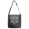 we can be heroes Adjustable Strap Totes