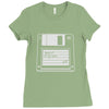 retro floppy Ladies Fitted T-Shirt