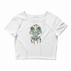 grumpy robot Crop Top