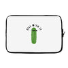 dill with it black logo Laptop sleeve