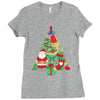 christmas tree made of bells stocking santa Ladies Fitted T-Shirt