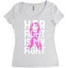 her fight is my fight Women's Triblend Scoop T-shirt