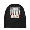 straight outta america Baby Beanies