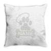 personalized paw halo Throw Pillow