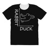 rabbit duck white All Over Women's T-shirt