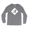ninja crossing sign Long Sleeve Shirts