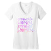 empowered women 4 Women's V-Neck T-Shirt