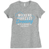 weekend ... drinking .. Ladies Fitted T-Shirt