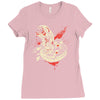 chest burstin' alien Ladies Fitted T-Shirt