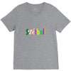 softball neon rhinestud V-Neck Tee