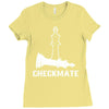 CheckMate, Chess Pawn,Chess Lover Ladies Fitted T-Shirt
