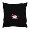 June Peeking Out Baby Girl Throw Pillow
