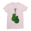 liver cancer boxing glover Ladies Fitted T-Shirt