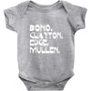 bono clayton edge mullen Baby Onesie