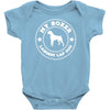 my boxer is the world's largest lap dog Baby Bodysuit