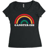 Ganster ish Women's Triblend Scoop T-shirt