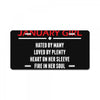 Smartass January Girl License Plate