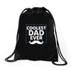 Coolest Dad Ever Drawstring Bags