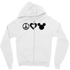 peace Zipper Hoodie
