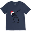 skeleton dabbing christmas V-Neck Tee