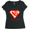 bob is super dad Women's Triblend Scoop T-shirt