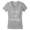 lazy day humour Women's V-Neck T-Shirt