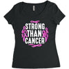 strong than cancer Women's Triblend Scoop T-shirt