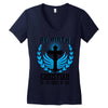 By Birth Christian By the Grace of God Women's V-Neck T-Shirt