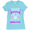 Want To Know If There Is L fe After Death Mess With My Daughter And F Ladies Fitted T-Shirt