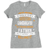 Super Cool Granddaughter Of A Freaking Awesome Father Ladies Fitted T-Shirt