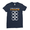men's i used to have a 6 pack funny beer gut Ladies Fitted T-Shirt