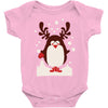 santa reindeer penguin christmas Baby Onesie