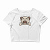 cute pug dog Crop Top