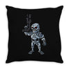 time traveling cyborg Throw Pillow