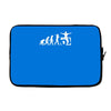 dj evolution funny music mixing djing disk jockey turntable Laptop sleeve