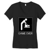 game over baby Women's V-Neck T-Shirt