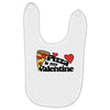 pizza is my valentine Baby Bibs