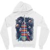 reading rocket ship Zipper Hoodie