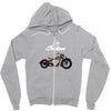 indian motorcycles retro Zipper Hoodie