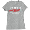 my job is top secret Ladies Fitted T-Shirt