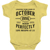 legends were born in october genuıne 1996 qualıty one kind of aged l Baby Bodysuit