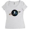 Space Girl Women's Triblend Scoop T-shirt