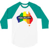 Vote Yes-Australia Marriage Equality 3/4 Sleeve Shirt