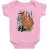 polygon fox graphic Baby Onesie