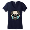 pugthump Women's V-Neck T-Shirt